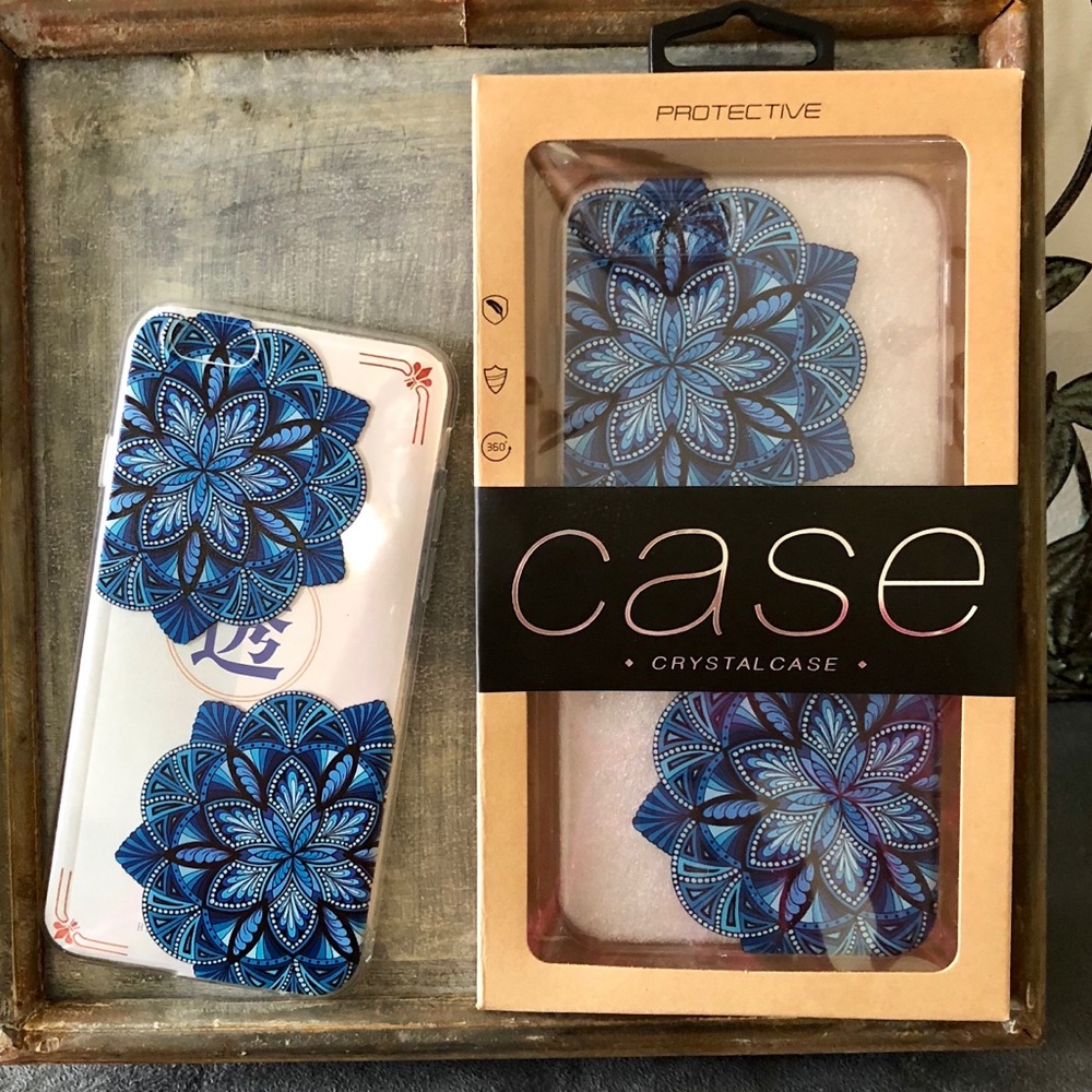 NIP iPhone 7/8+ iPhone 6 Blue Mandala